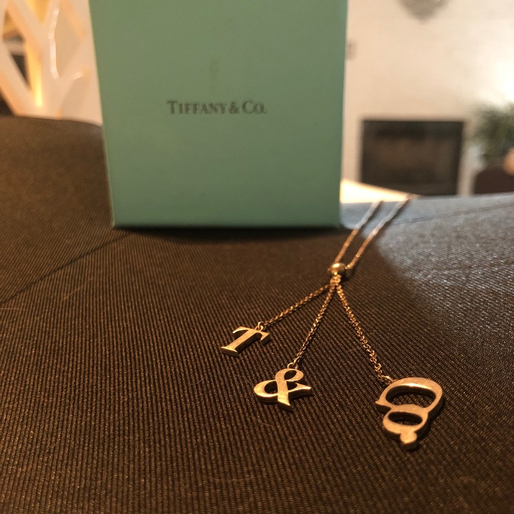 💜Tiffany & Co Lariat Initial Necklace 💜